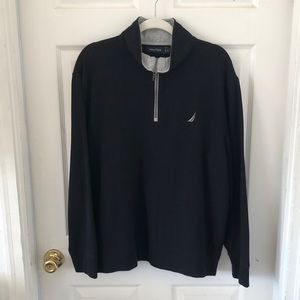 Nautica Black 1/4 Zip Sweater